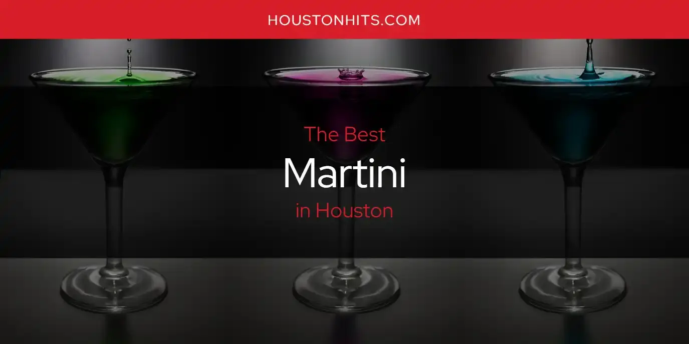 Houston's Best Martini [Updated 2024]