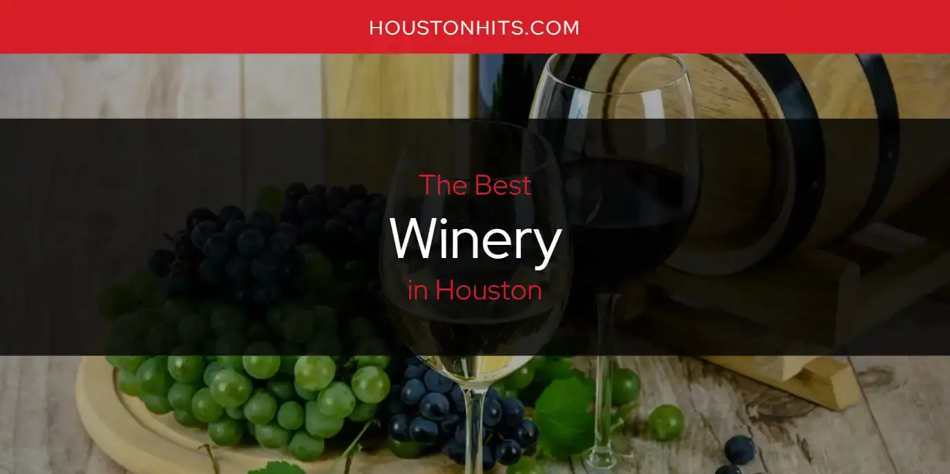 Houston's Best Winery [Updated 2024]