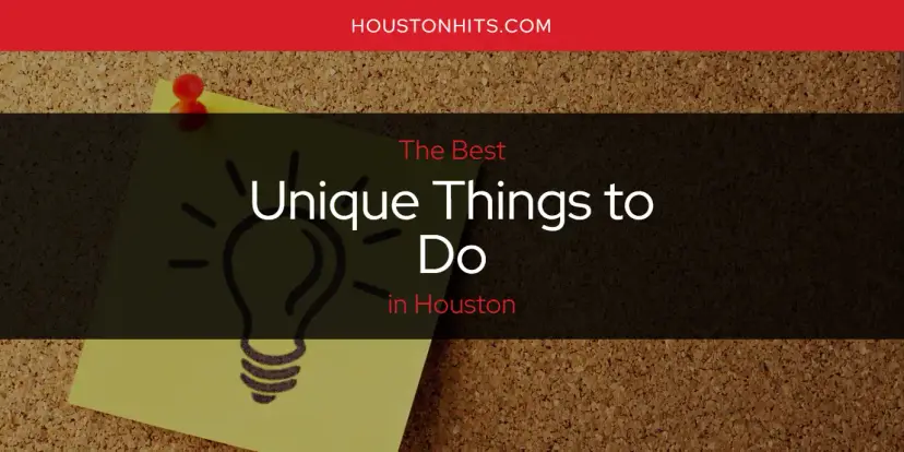 Houston's Best Unique Things to Do [Updated 2024]