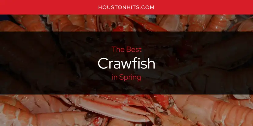 The Absolute Best Crawfish in Spring  [Updated 2024]