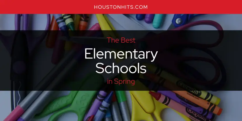 The Absolute Best Elementary Schools in Spring  [Updated 2024]