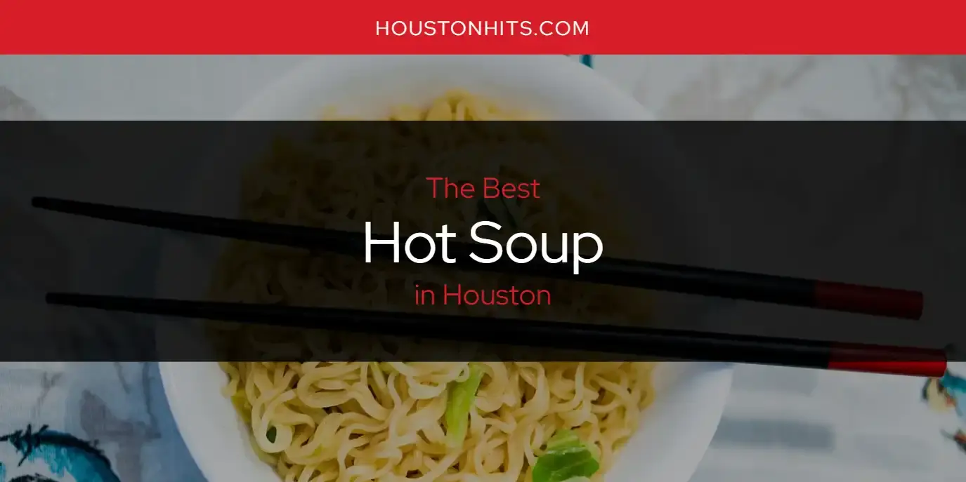 The Absolute Best Hot Soup in Houston  [Updated 2024]