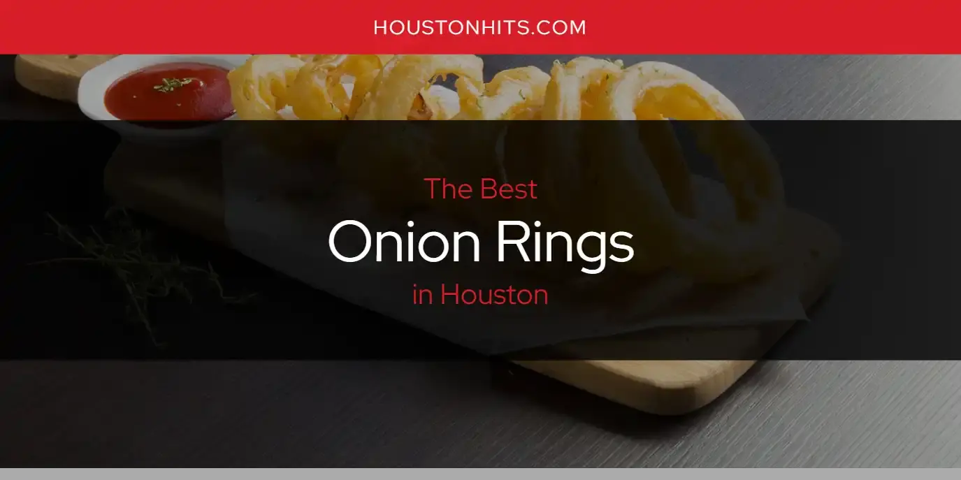 Houston's Best Onion Rings [Updated 2024]