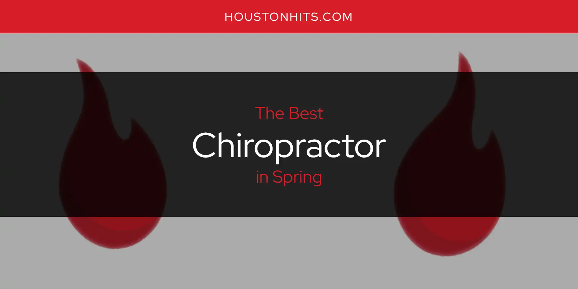Spring's Best Chiropractor [Updated 2025]